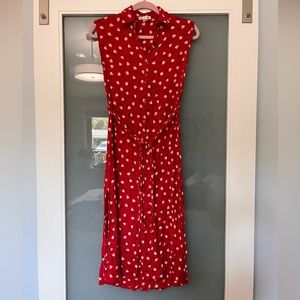 Red Billabong Midi Dress